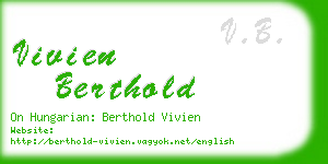 vivien berthold business card